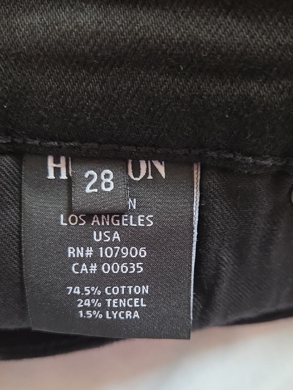 Hudson Jeans Black Skinny Jeans with Red Side Piping - Picture 7 of 7